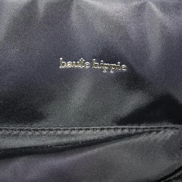 HAUTE HIPPIE Black On the Go Backpack Viral Decorative Beige Strap NWT main image 12